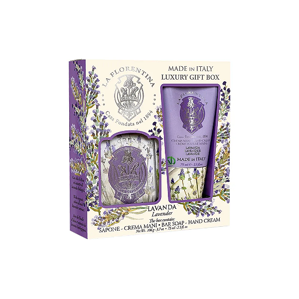 Kit La Florentina Small Lavanda - Creme para as Mãos 75 ml + Sabonete em Barra 106 g