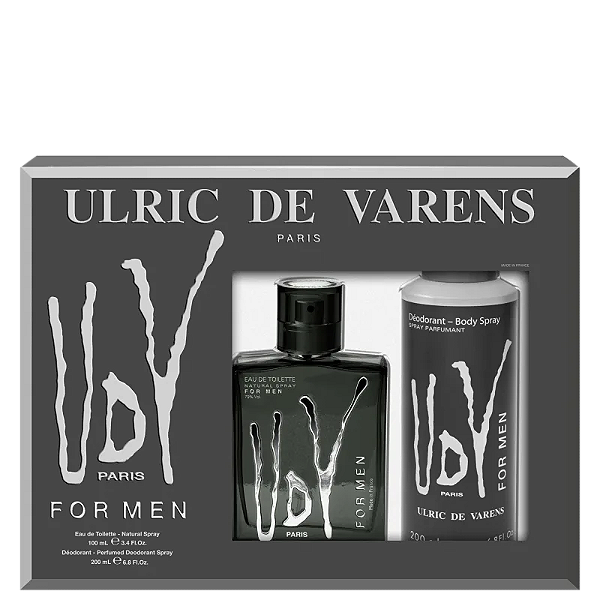 Kit UDV For Men Ulric de Varens Masculino - Eau de Toilette 100ml + Desodorante 200ml