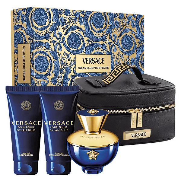 Kit Dylan Blue Pour Femme Versace Eau de Toilette - Perfume Feminino 100ml