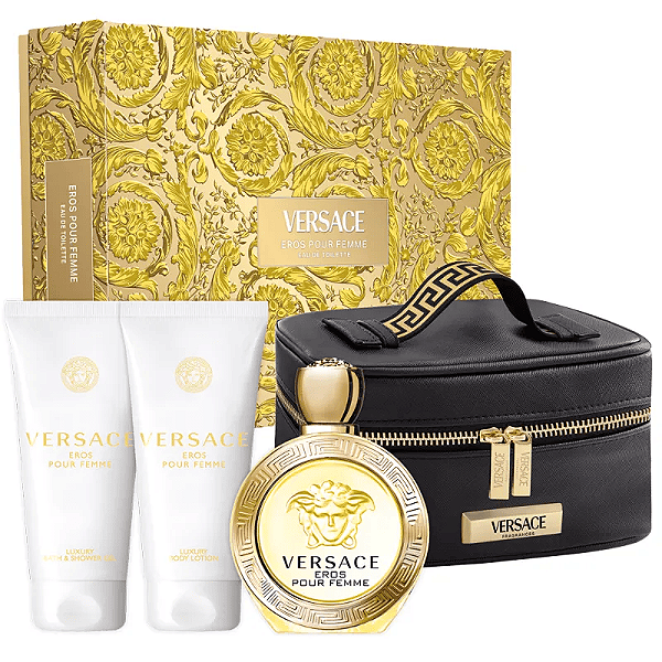 Kit Eros Pour Femme Versace Eau de Toilette - Perfume Feminino 100ml