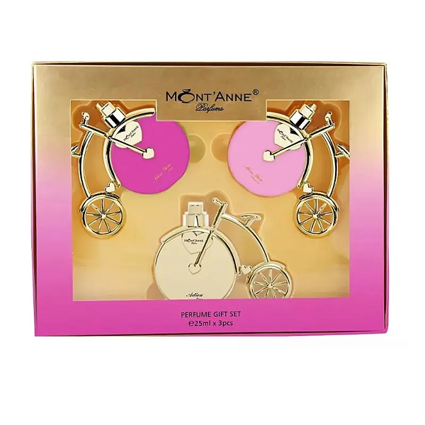 Kit Mont'Anne Parfums - Miss You Luxe 25ml + Miss You Glamour 25ml + Adieu Luxe 25ml