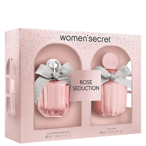 Kit Rose Seduction Women’Secret Feminino - Eau de Parfum 100ml + Loção Corporal 200ml