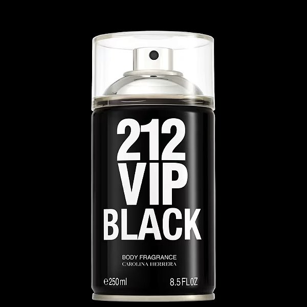 Body Spray Masculino 212 VIP Black Carolina Herrera 250ml