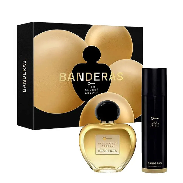 Kit Her Secret Absolu Banderas Feminino - Eau de Parfum 80ml + Desodorante 150ml
