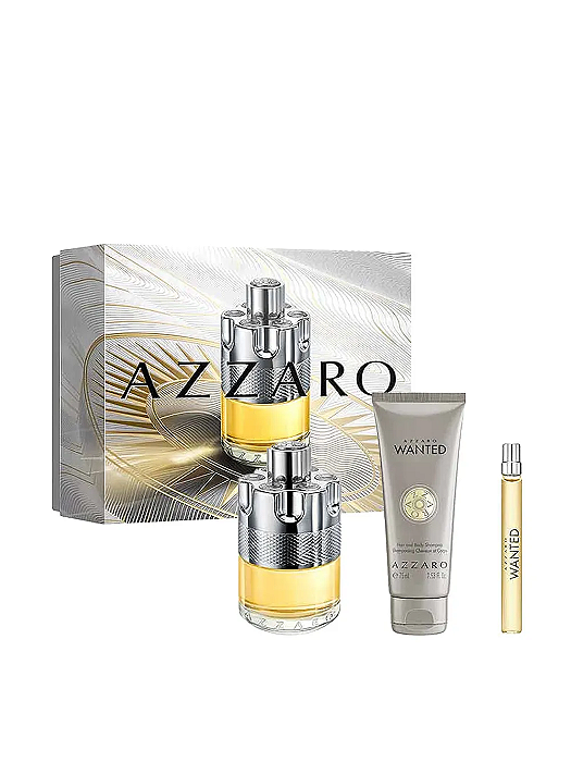 Kit Wanted Azzaro Masculino - Perfume Eau de Toilette 100ml + Hair Gel 75ml + Travel Size 10ml