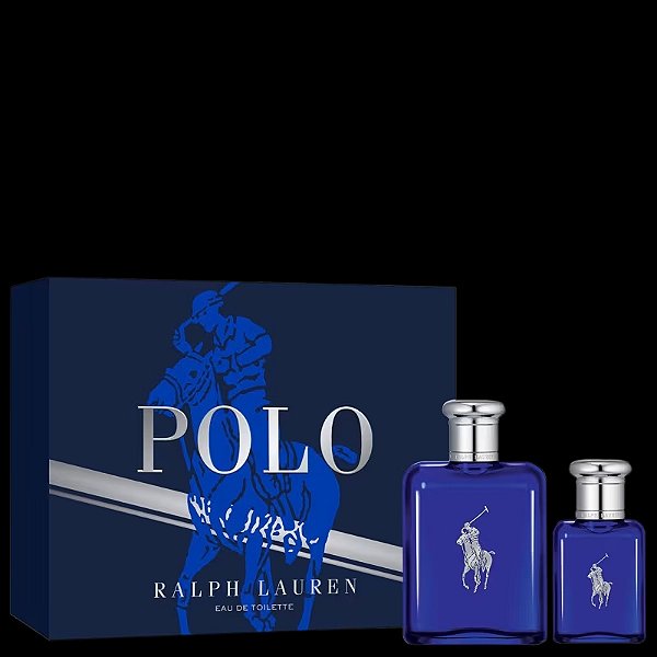 Kit Polo Blue 100ml + 40ml Lauren Eau de Toilette - Perfume Masculino