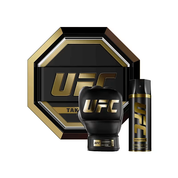 Kit UFC Takedown 100ml + Body Spray 200ml  Eau de Parfum - Perfume Masculino 100ml