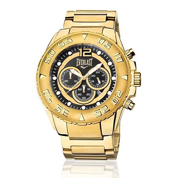 Relógio Masculino Everlast Dourado E629