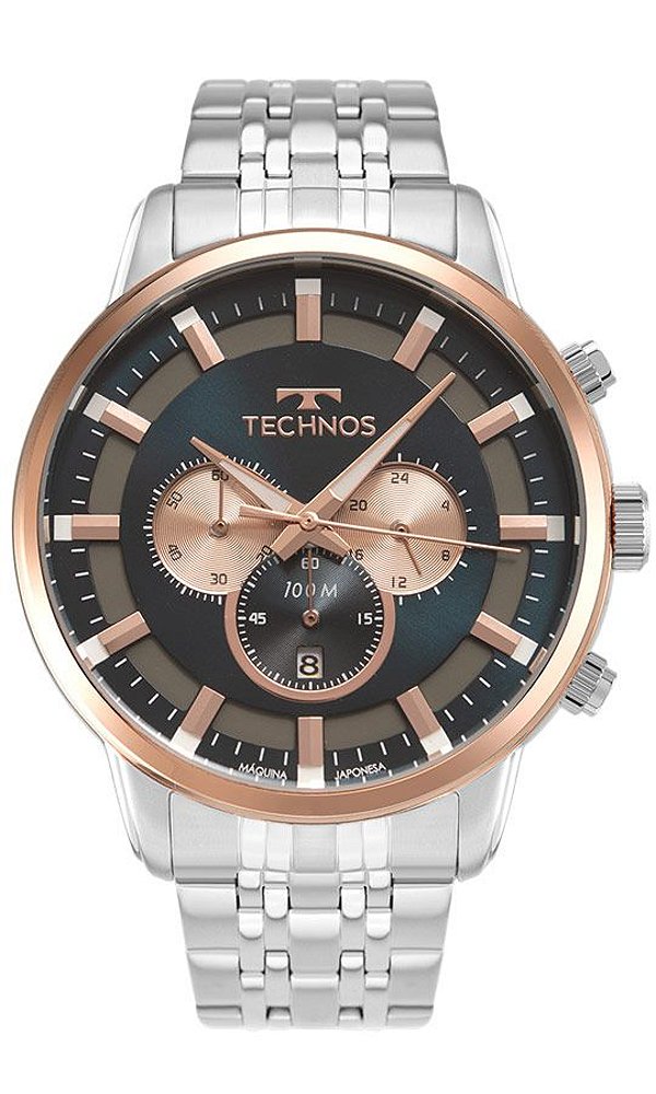 Relógio Technos Masculino Grandtech Prata OS2ABQ/1A