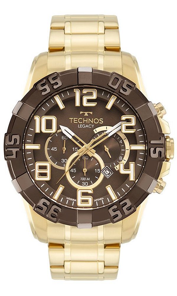 Relógio Technos Masculino Legacy Dourado OS20IMT/1M