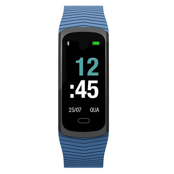 Relógio Mormaii Smart Fit GPS Pulseira Esportiva Azul MOB3AA/8A