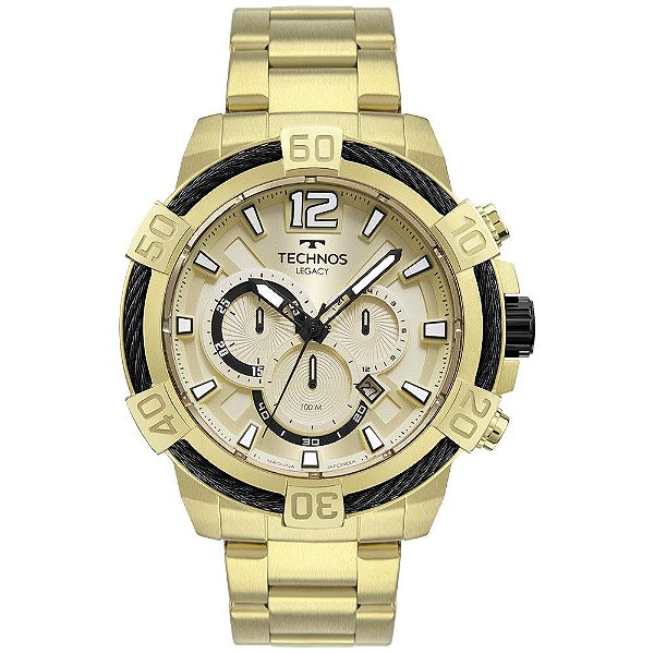 Relógio Masculino Technos Legacy Dourado JS26AW/1D