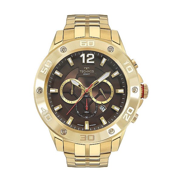 Relógio Masculino Technos Legacy Dourado JS26AP/4D