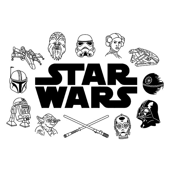 Camiseta - Star Wars Ícones