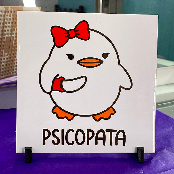 Placa de azulejo Psicopata