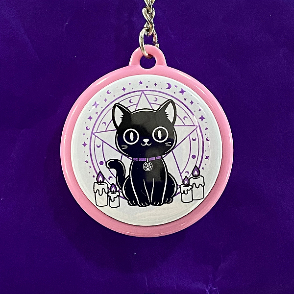 Chaveiro Gato Pentagrama