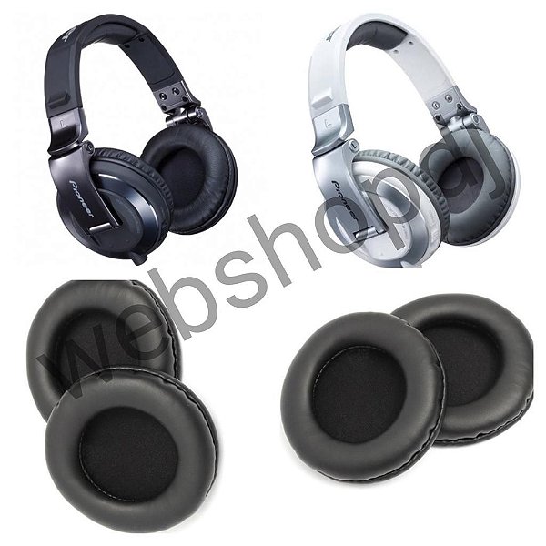 Ear Pad Pioneer HDJ 2000 Black almofada de reposicao importado webshopdj Equipamentos e acessorios para DJs