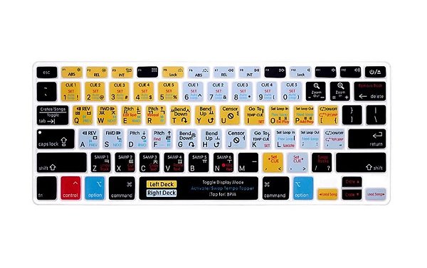 Película de teclado com atalhos para Serato Dj 13" 15" 17"