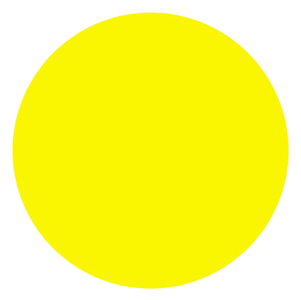 Par Slipmat Feltro Glowtronics 12" | Amarelo com UV Blacklight Ativado