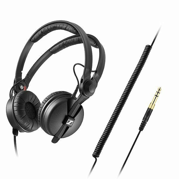 Fone Sennheiser HD25 Plus (2 cabos + bag + par de ear pad's)
