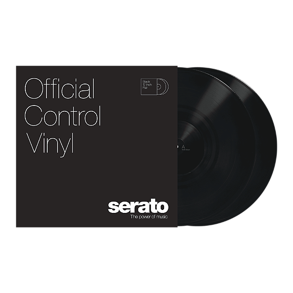 Vinyl Timecode Serato 12" (PRETO) *** O PAR ***