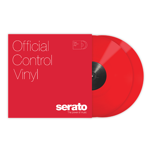 Vinyl Timecode Serato 12" (VERMELHO) *** O PAR ***