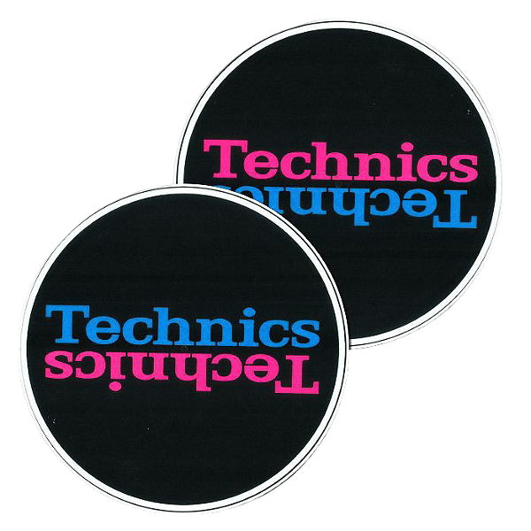 Par Slipmat Feltro Magma 12" Technics MK7 | Azul e Rosa