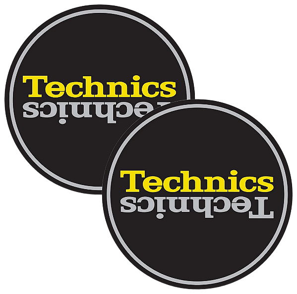 Par Slipmat Feltro Magma 12" Technics MK7 | Amarelo e Prata