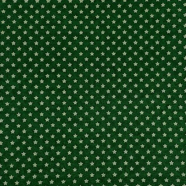 Tecido Tricoline 100% Algodão - Estampa Natalina ( Estrela ) - 50cmx1,40m