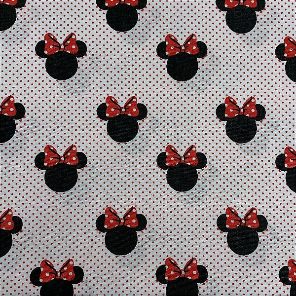 Tecido Tricoline 100% Algodão - Estampa Mickey  - 50cmx1,40m