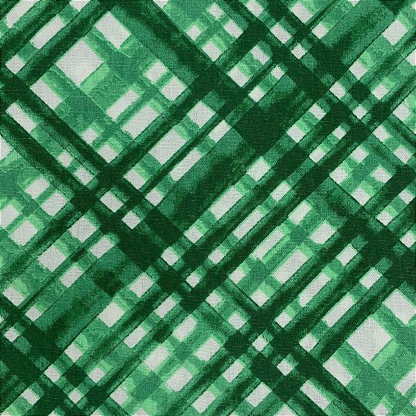 Tecido Tricoline 100% Algodão - Estampa Xadrez - 50cmx1,40m