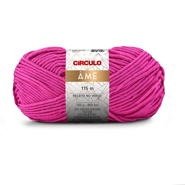 Lã Âme Círculo 100g 334 Pink