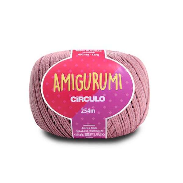 Linha Amigurumi Círculo 254m Cor 3046 Doçura