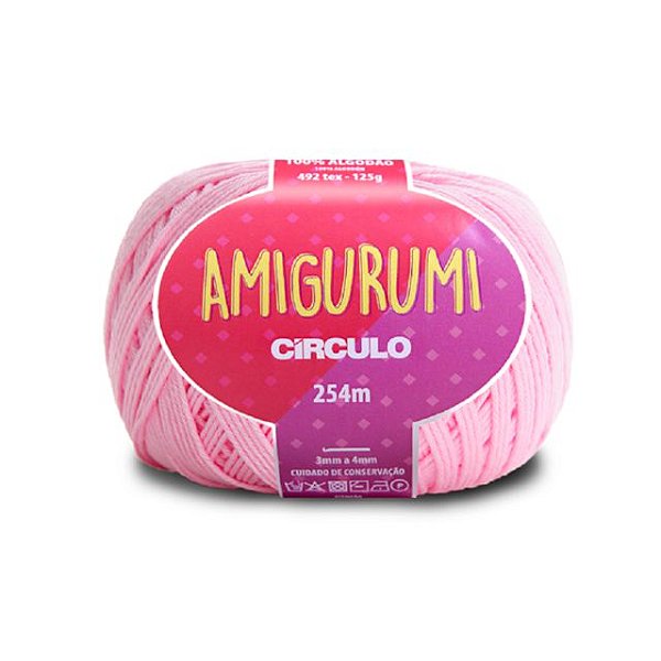 Linha Amigurumi Círculo 254m Cor 3077 Quartzo