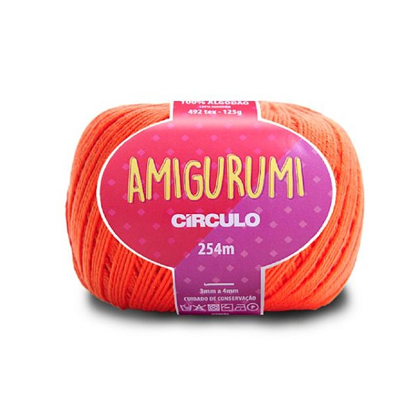 Linha Amigurumi Círculo 254m Cor 4448 Tijolo