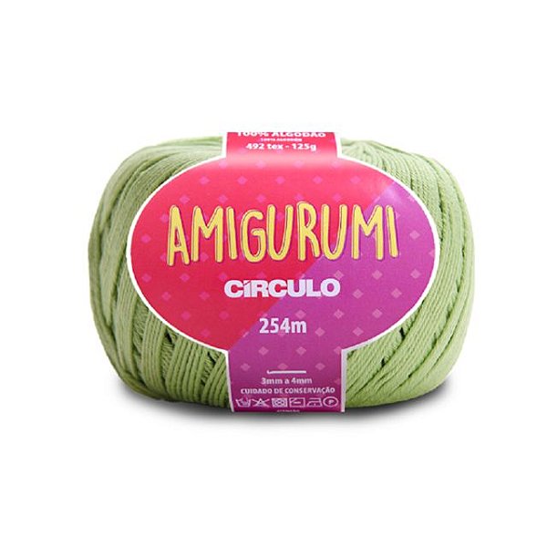Linha Amigurumi Círculo 254m Cor 5741 Periquito