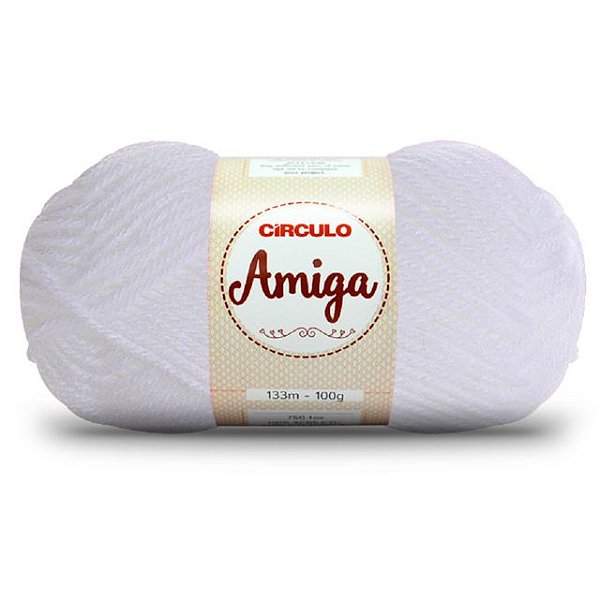 Lã Amiga Círculo 100g 10 Branco