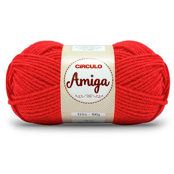 Lã  Amiga Círculo 100g 145 Chama