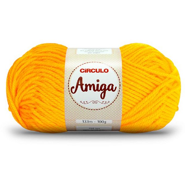 Lã  Amiga Círculo 100g 318 Gema