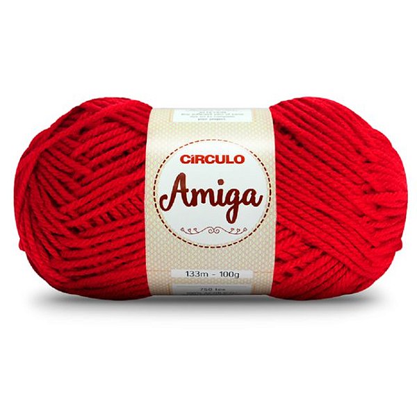 Lã  Amiga Círculo 100g 3635 Paixão