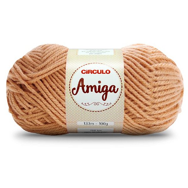 Lã  Amiga Círculo 100g 7650 Amêndoas