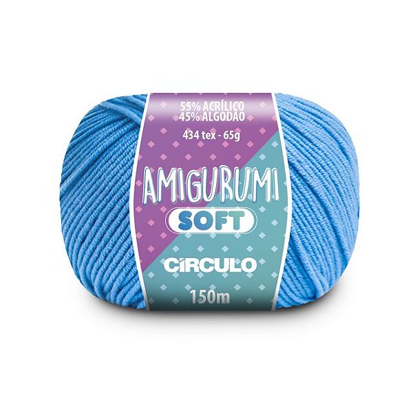 Linha Amigurumi Soft Círculo 150m Cor 2137 Hortência