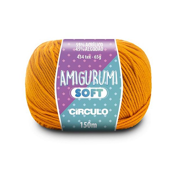 Linha Amigurumi Soft Círculo 150m Cor 4146 Gema