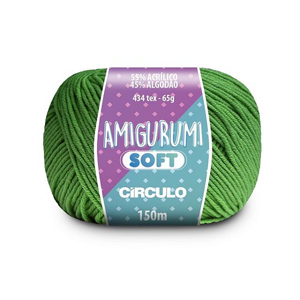 Linha Amigurumi Soft Círculo 150m Cor 5069 Samambaia