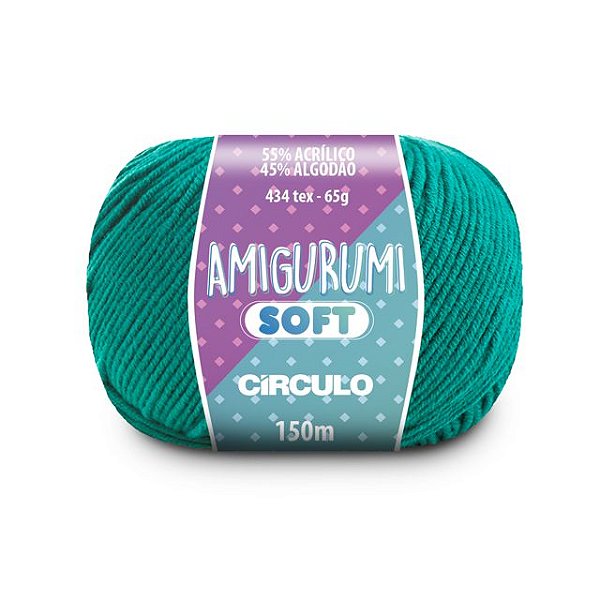 Linha Amigurumi Soft Círculo 150m Cor 5078 Paraíso