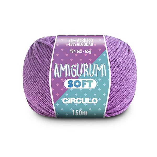 Linha Amigurumi Soft Círculo 150m Cor 6042 Orquídea