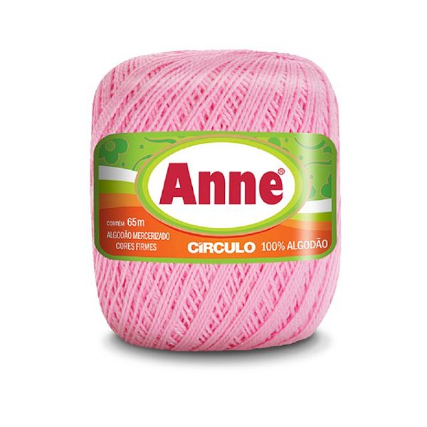 Linha Anne 65 Círculo 65m 3526 Rosa Candy