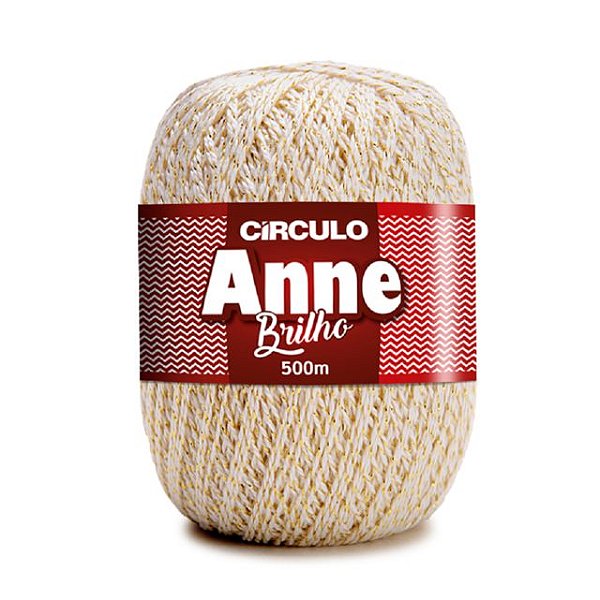 Linha Anne Brilho Círculo 500m 8176 Off-White