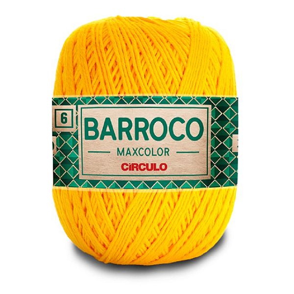 Barbante Barroco Maxcolor 6 Círculo 1289 Canário 200g