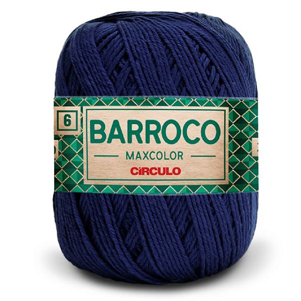 Barbante Barroco Maxcolor 6 Círculo 2856 Anil Profundo 200g